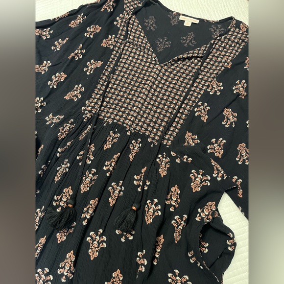 Knox Rose Boho Patterned Long Sleeve Dress - Picture 5 of 6